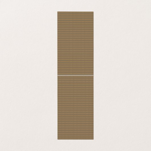 Een bruine en beige gestreepte achtergrond visitekaartje (Binnenkant ongevouwen)