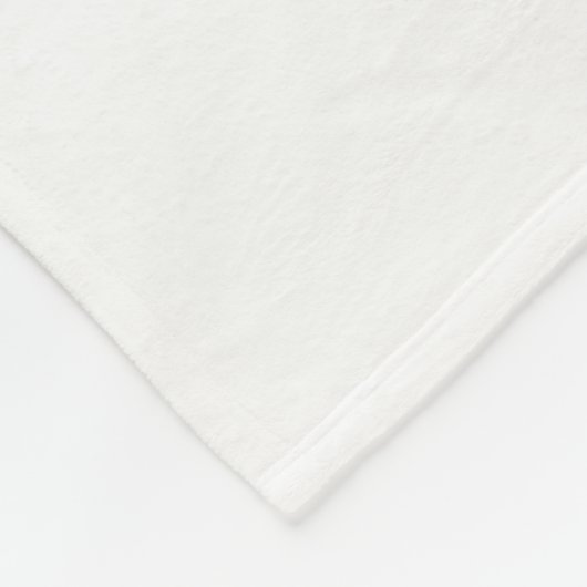 Een bruine kroon met een witte achtergrond fleece deken (Hoek)