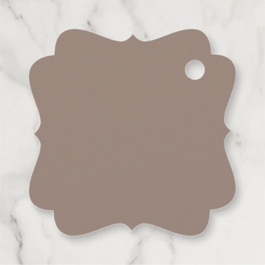 Een bruine muur met een bedankjes labels (Achterkant)