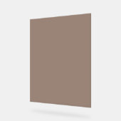 een bruine muur met een klok erop acryl bord (Hoek)