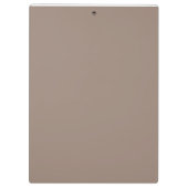 Een bruine muur met een klok erop klembord (Achterkant)