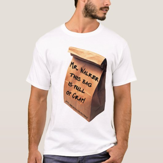 Een bruine zak vol onzin t-shirt (Voorkant)