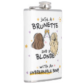 Een brunette en een blonde fles heupfles (Rechts)