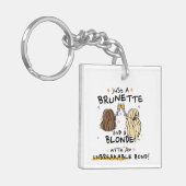 Een brunette en een blonde Sleutelhanger (Voorkant Links)