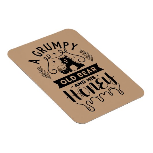 Een brutaal oud Beer en zijn honing Magneet (Rechterzijde)