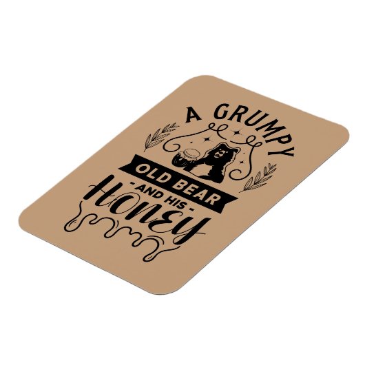 Een brutaal oud Beer en zijn honing Magneet (Linkerzijde)