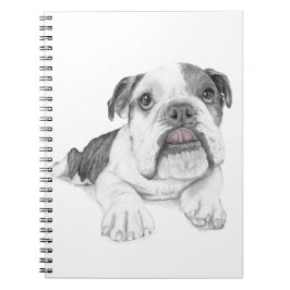 Een brutale Bulldog Puppy Notitieboek