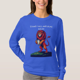 Een Brute Rode Leeuw Rijzend T-shirt