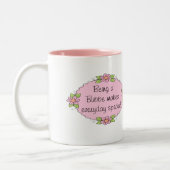 Een Bubbe zijn maakt dagelijks speciaal Tweekleurige Koffiemok (Links)