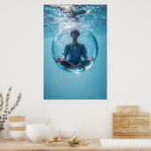 Een bubbel voor je gedachten poster (Keuken)