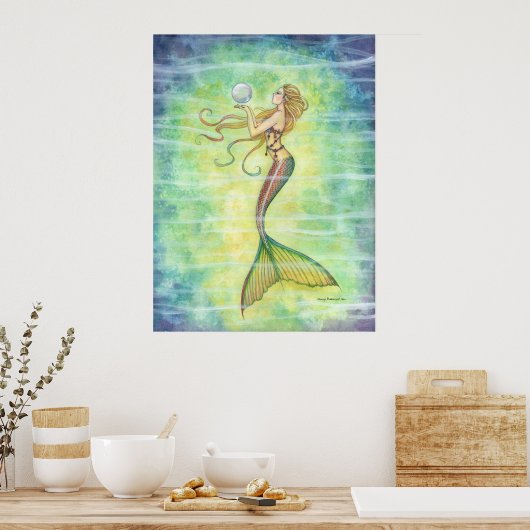 Eén bubbelzeemeermin-Poster Poster (Keuken)