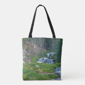 Een Buck Rast bij een Cascading River Tote Bag (Achterkant)