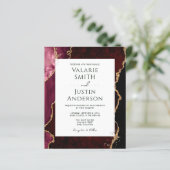 Een budget van Burgundy Agate Weddenschap (Staand voorkant)