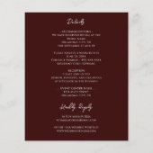 Een budget van Burgundy Agate Weddenschap (Achterkant)