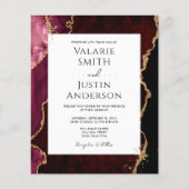 Een budget van Burgundy Agate Weddenschap (Voorkant)