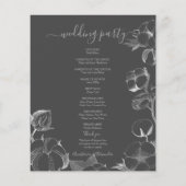 Een budgetelegante bruiloft-kaart. Flyer (Achterkant)