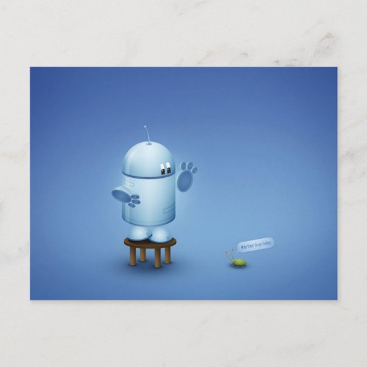 Een bug briefkaart (Voorkant)