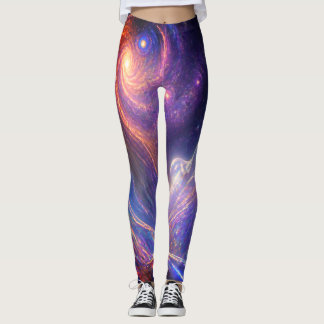 Een buitenaardse fee op op maat gemaakte strakke b leggings