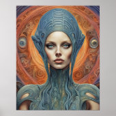 Een buitenaardse vrouw poster (Voorkant)