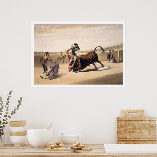 Een bull lekken poster (Keuken)