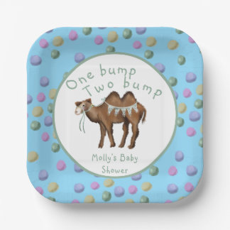 Eén bultje Twee bultjes Twin Baby Shower Papieren Bordje