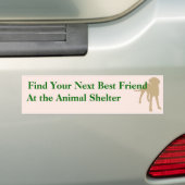 Een Bumpersticker aannemen 5 (Op auto)