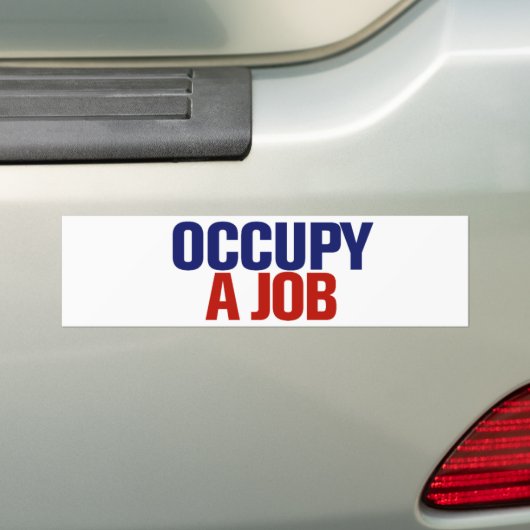 Een Bumpersticker bezet (Op auto)