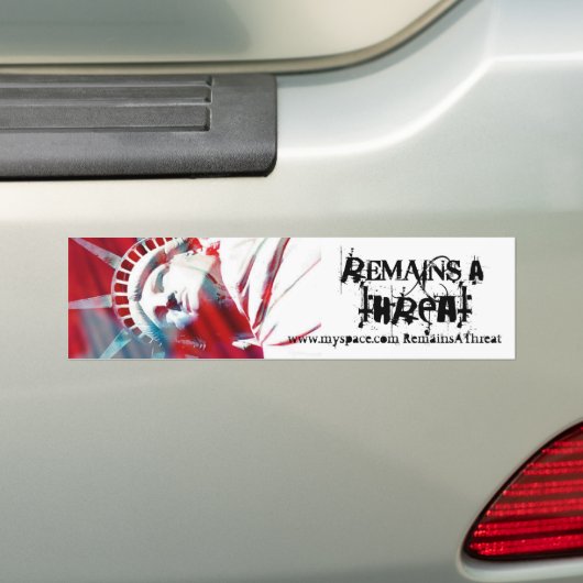 Een bumpersticker blijft (Op auto)