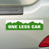 Eén Bumpersticker minder auto (Op auto)