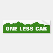 Eén Bumpersticker minder auto (Voorkant)
