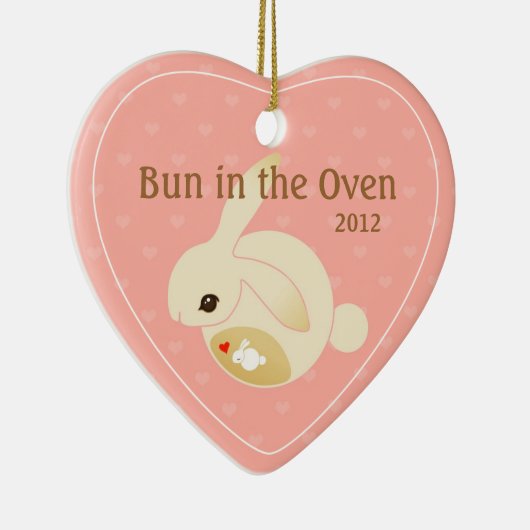 een BUN in de oven (roze) Keramisch Ornament (Rechts)