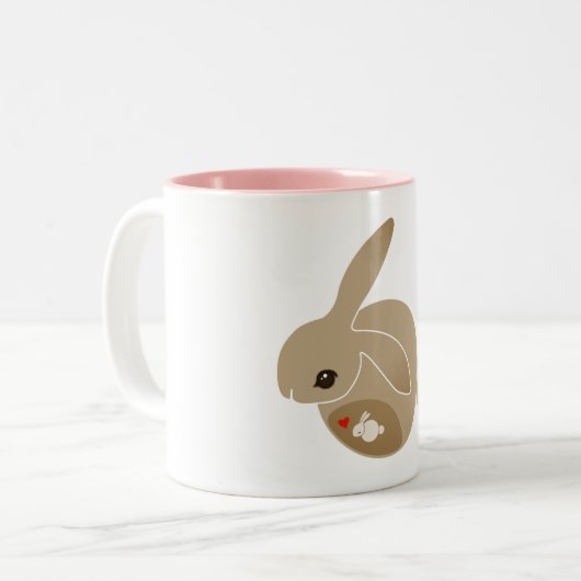 een BUN in de oven Tweekleurige Koffiemok (Voorkant links)