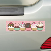 Een bundel Cupcakes Bumpersticker Decal (Op auto)