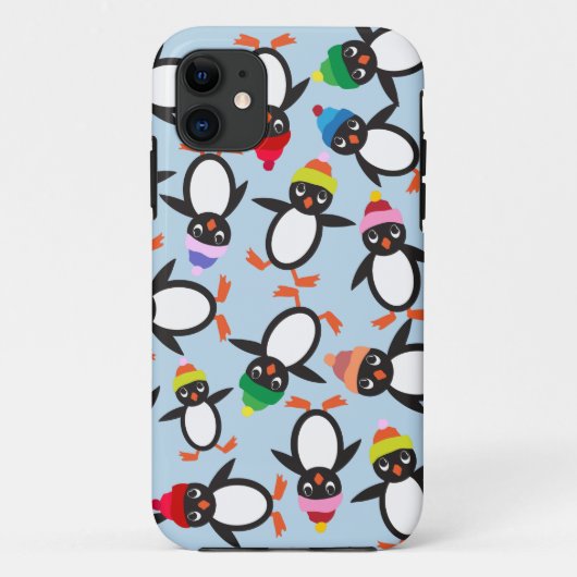Een bundel Cute Penguins Collage Phone Case (Achterkant)