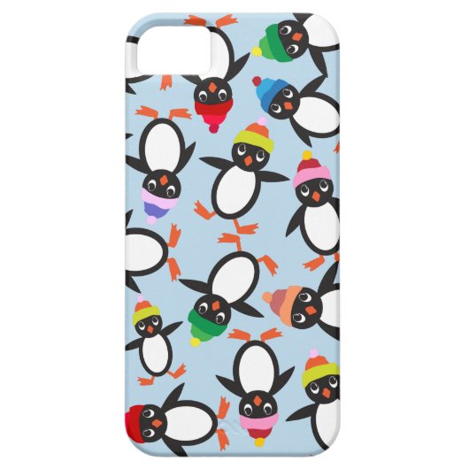 Een bundel Cute Penguins Collage Phone Case (Achterkant)
