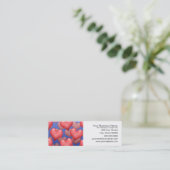 Een bundel harten mini visitekaartje (Staand voorkant)