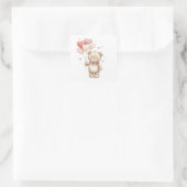 Een Bundel Liefde Vierkante Sticker (Tas)