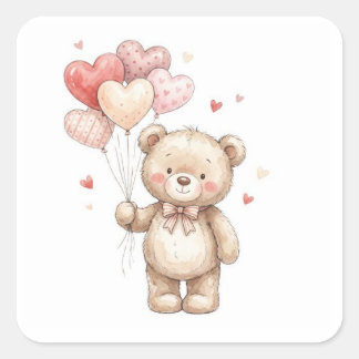 Een Bundel Liefde Vierkante Sticker
