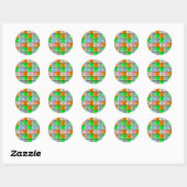 Een bundel manden ronde sticker (Vel)