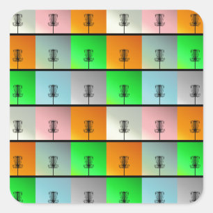 Een bundel manden vierkante sticker