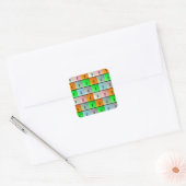 Een bundel manden vierkante sticker (Envelop)