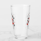 Een bundel rode papavers glas (Links)