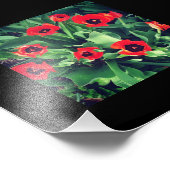 Een bundel rode Tulpen Foto Afdruk (Hoek)
