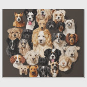 Een bundel van honden die papier verpakken (Vlak)