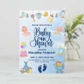 Een bundel van vreugde is op weg! Je bent uitgenod Kaart (Staand voorkant)