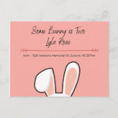 Een Bunny Birthday Kaart (Voorkant)