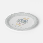 Een Bunny Birthday Party Paper-Bord Papieren Bordje (Gekanteld)