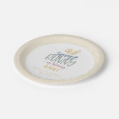 Een Bunny Birthday Party Paper-Bord Papieren Bordje (Gekanteld)