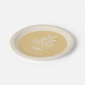 Een Bunny Birthday Party Paper-Bord Papieren Bordje (Gekanteld)