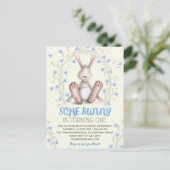 Een Bunny Boys 1st Birthday Party nodigt uit Briefkaart (Staand voorkant)